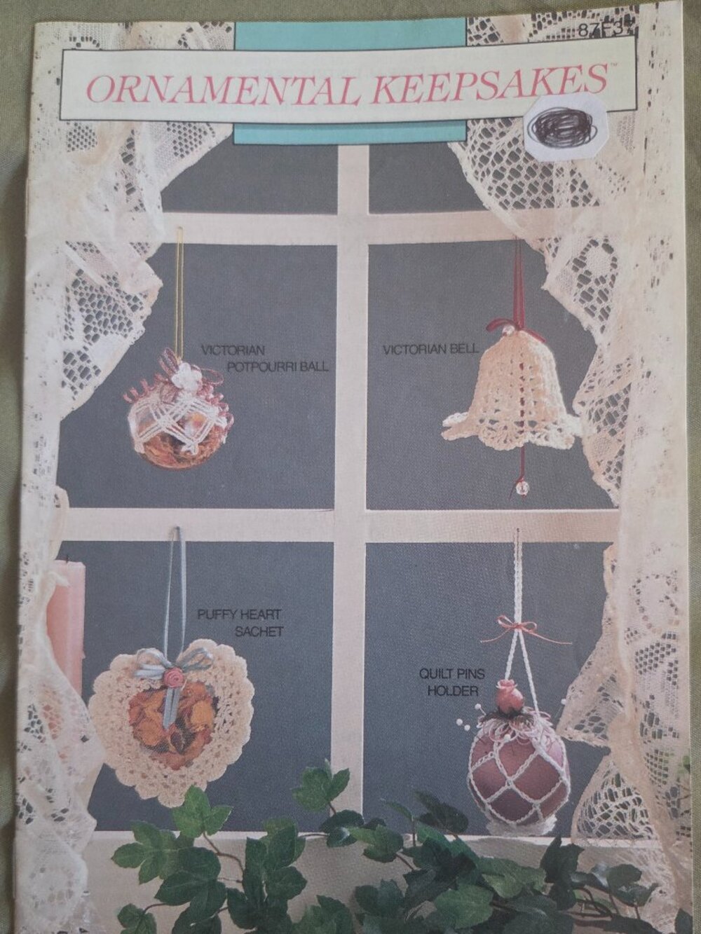 Vintage Annie's Attic Ornamental Keepsakes Crochet Patterns Book 87F37 OOP